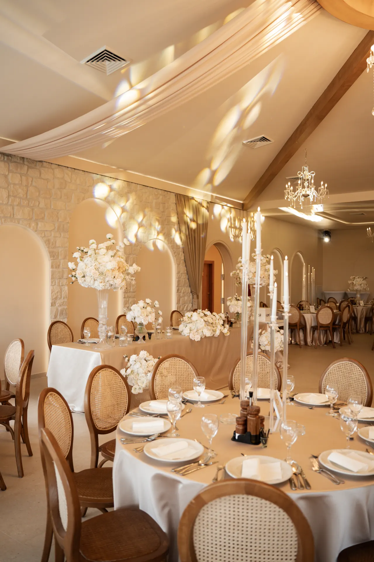 Golden banquet hall